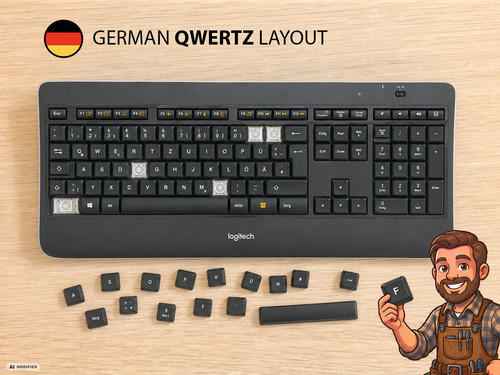 Logitech k800 mx800 - /, qwertz